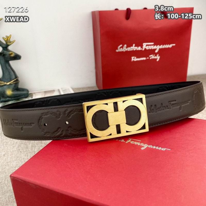 Ferragamo belt 38mmX100-125cm 8L19